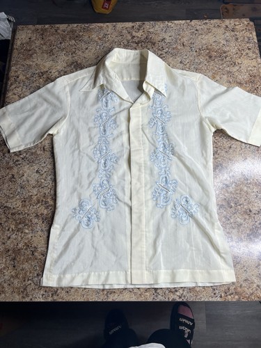 Vintage shirt mens small pale - small,