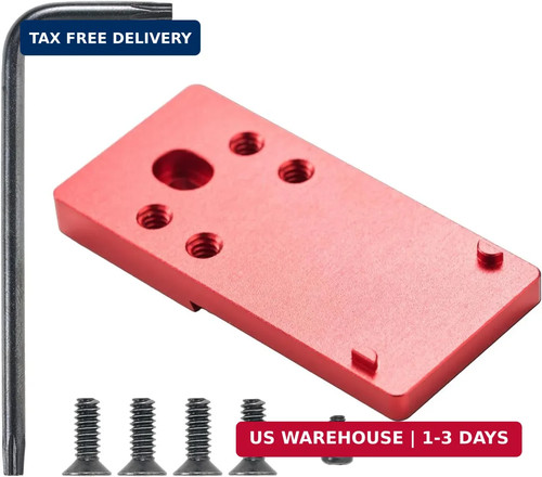 Red dot optic adapter plates - dot,