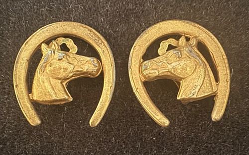 Vintage gold tone - gold-tone, clip-on