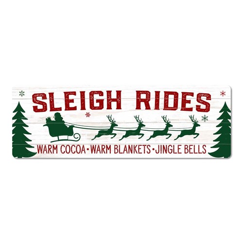 Sleigh rides warm cocoa - sleigh,