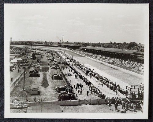 1939 race track infield - infield, fans