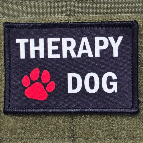 Therapy dog patch moral - therapy,