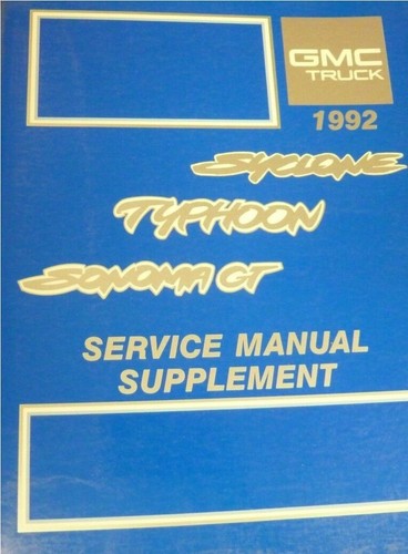 1992 gmc sonoma - 1992,