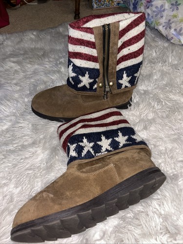 Muk luks womens brown suede - luks,