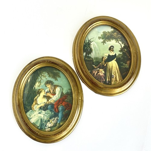 Vtg pair italian art prints - art,
