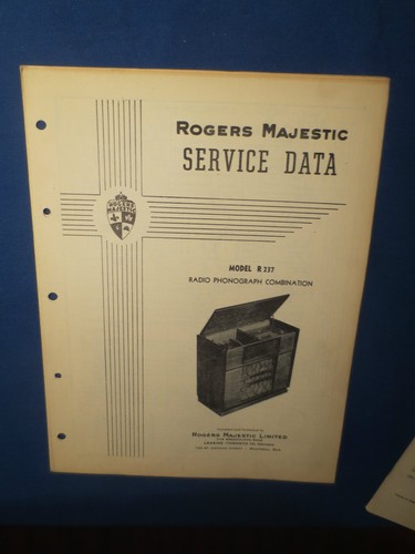 Rogers majestic r237 radio - rogers,