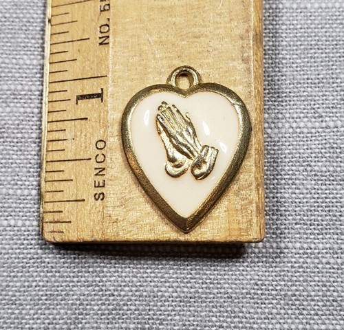 Vintage pendant medal praying - pendant,