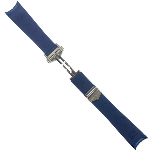 Black rubber watch band - black,