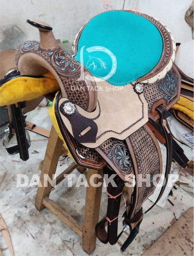 Western barrel leather racing - barrel,