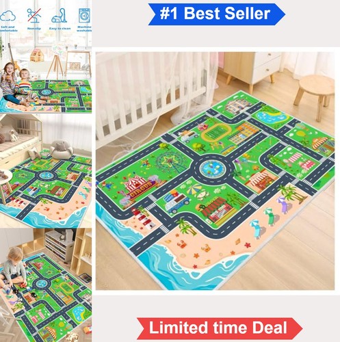 Kids carpet playmat city - kids,
