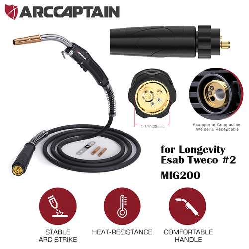 Arccaptain 10ft 250a mig - arccaptain,