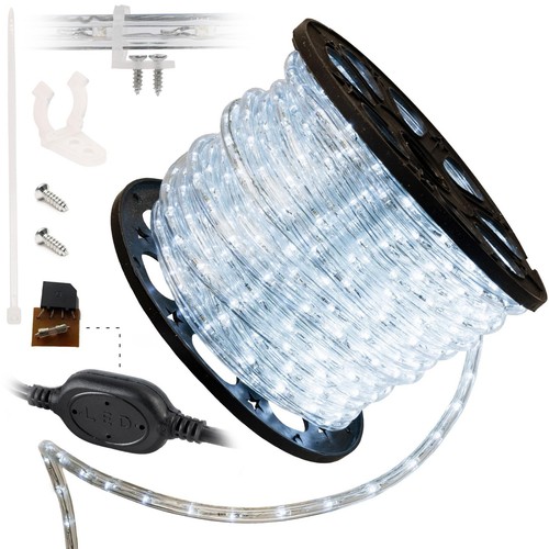 Assorted size white led rope - assorted,