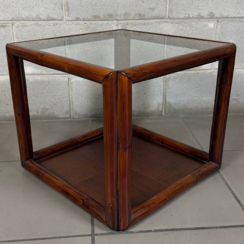 Square coffee table - table, double