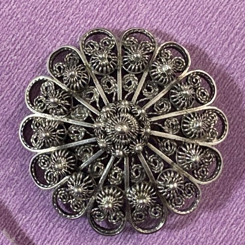 Vintage dutch filigree pendant - vintage,