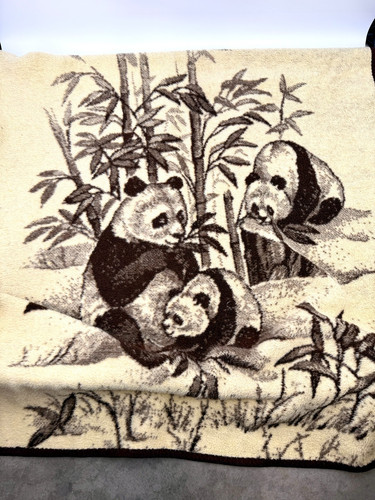 Vtg panda bear blanket - panda,