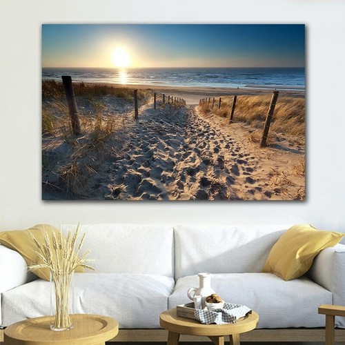 Beach landscape canvas wall - beach,