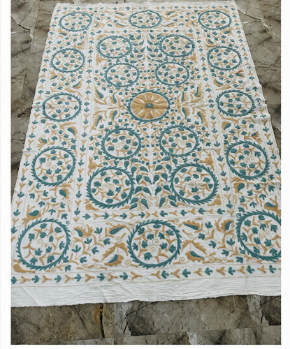 Vintage white suzani - vintage,