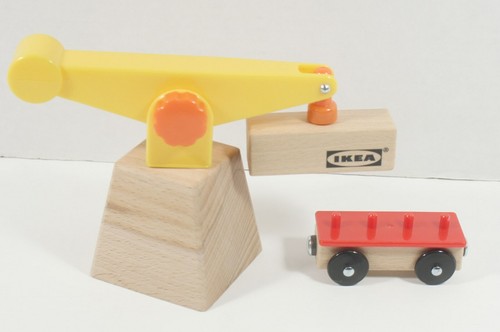 Ikea lillabo wooden crane and - wooden,