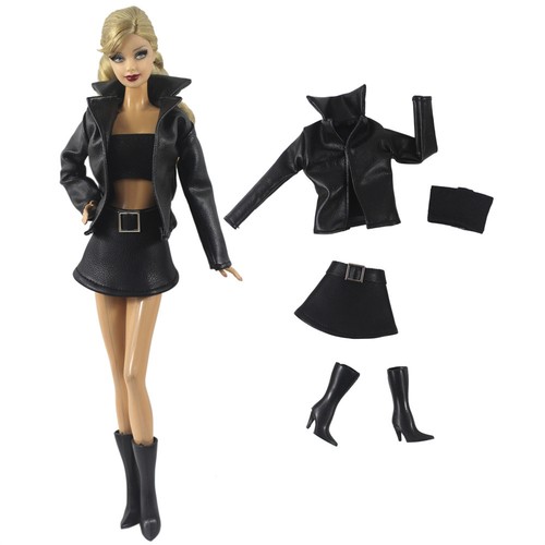 Casual black leather jacket - casual,