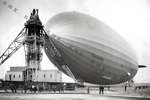 1937 hindenburg airship 4x6 - airship,