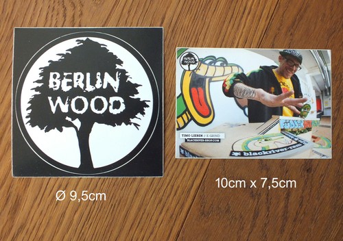 Sticker decal berlin wood - x,