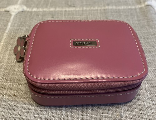 Fossil small pink leather - pink, pill