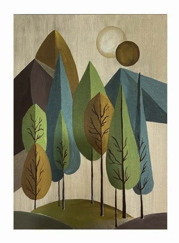 Original art mid century - art,