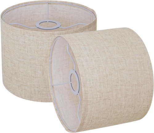 Beige fabric drum 8 - fabric,