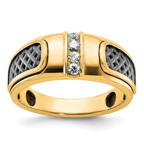 10k yellow gold black - gold, w/black