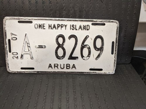 2007 aruba license plate - aruba,