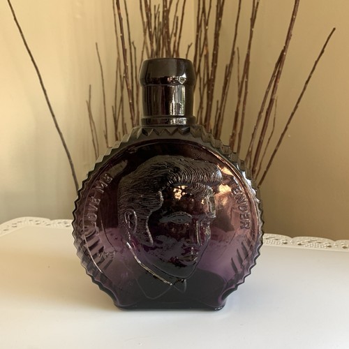 Elvis presley purple glass - elvis,
