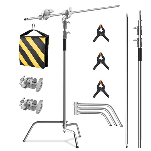 Stand with boom arm - with,