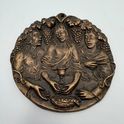 Vintage bronze last supper - bronze,