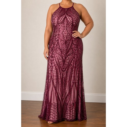 Morgan burgundy sequin - co, mesh