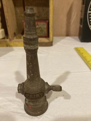 Vintage brass fire hose - brass,