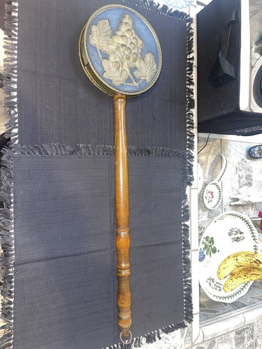 Antique brass bed - bed, warmer