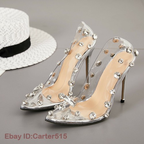 Womens rhinestone clear high - womens,