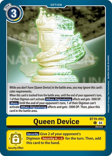 Digimon card game queen device - game,