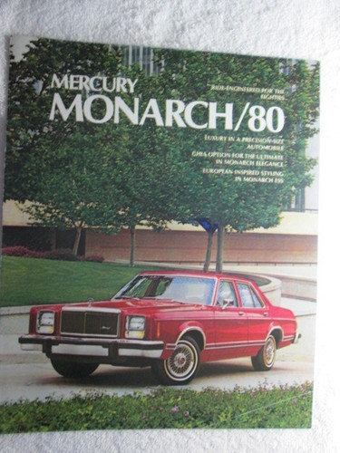 Mercury monarch brochure - monarch/80,