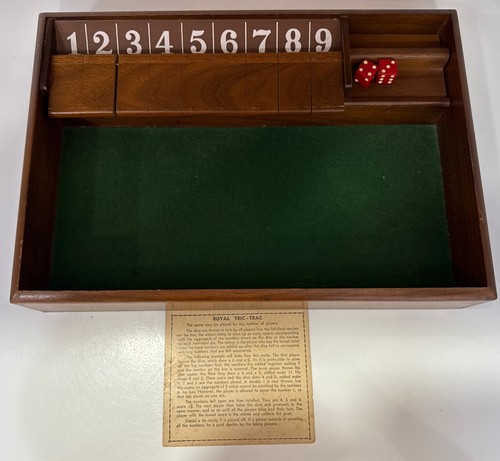 Vtg royal tric trac dice - vtg,