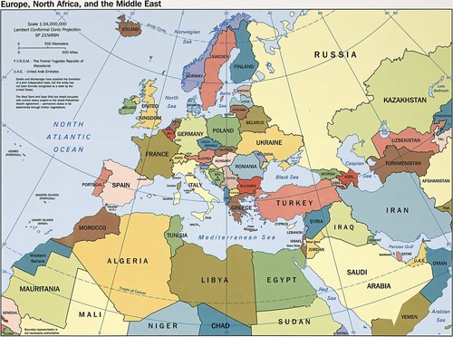 2000 cia map - of, europe,