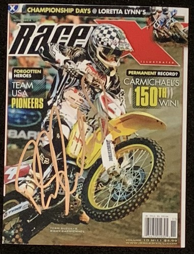 Ricky carmichael autographed - ricky,