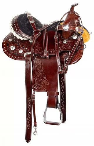 Premium leather western barrel - premium,