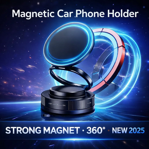Magnetic car phone holder - car,