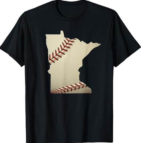 Minnesota baseball state map - state,