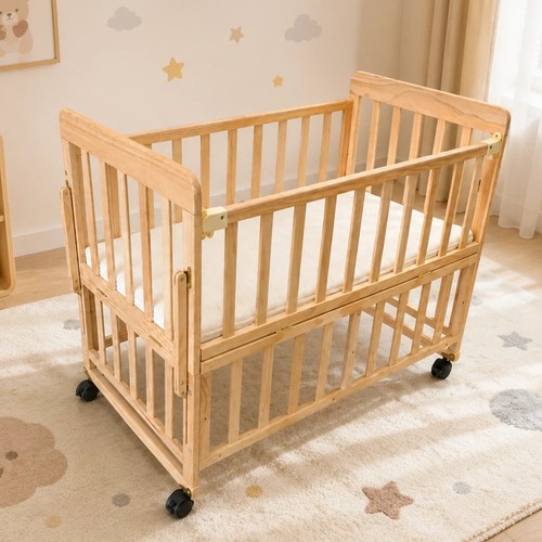 Solid wood baby bassinet - baby,