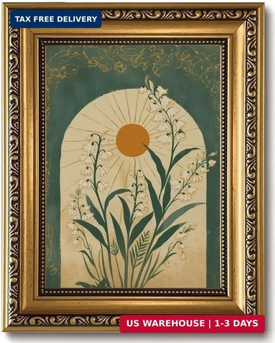 Lily the valley gold framed - the,
