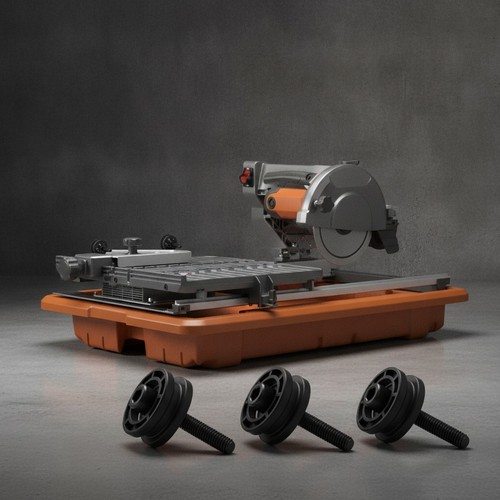 Tile saw roller assembly for - saw,