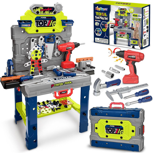 Kids tool bench with electric - bench,