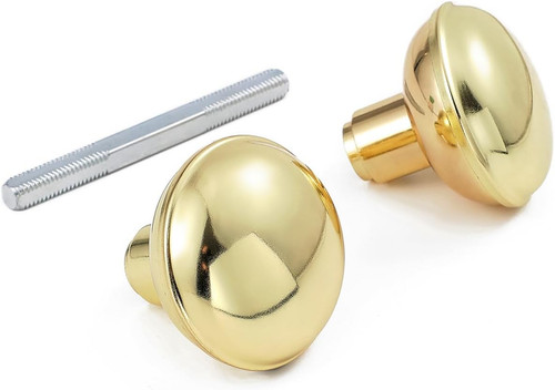 Intieror gold door knob set - gold,